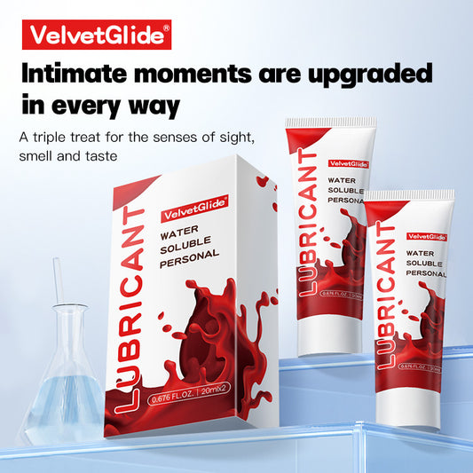 VelvetGlide® Personal Lubricant – For a Smooth and Safe Experience-40 ml (2 x 20 ml Bottles)